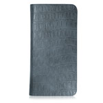 Кошелек Just Must Croco Wallet Collection (серый, кожаный, валютник, размер M)
