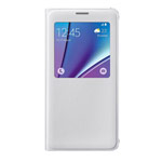 Чехол Samsung Clear View cover для Samsung Galaxy Note 5 N920 (белый, кожаный)