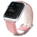 Ремешок для часов Synapse Croco Band для Apple Watch (42 мм, розовый, кожаный)