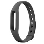 Ремешок для браслета Xiaomi Mi Band (черный, силиконовый)