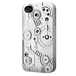 Чехол SwitchEasy Clockwork для Apple iPhone 4/4S (серебристый, пластиковый)