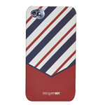 Чехол Discovery Buy Tie Matte Case для Apple iPhone 4/4S (темно-красный, пластиковый)