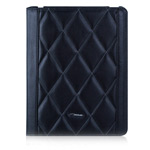 Чехол TS-Case Lattice Grain Case для Apple iPad 2/New iPad (черный, кожанный)