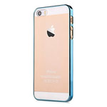 Чехол Devia Glimmer case для Apple iPhone SE (синий, пластиковый)