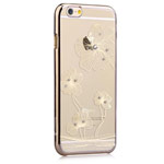 Чехол Comma Crystal Flora 360 для Apple iPhone 6S (золотистый, пластиковый)