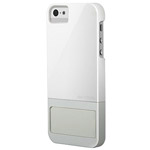Чехол X-doria Kick Case для Apple iPhone 5 (белый/серый, пластиковый)