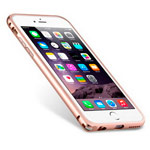 Чехол Melkco Q Arc Aluminium Bumper для Apple iPhone 7 (розово-золотистый, маталлический)