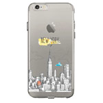 Чехол Azulo Fancy case для Apple iPhone 7 (New York, гелевый)