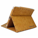 Чехол Samdi Postcard Leather Case для Apple iPad 2/new iPad (бежевый, кожанный)