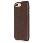 Чехол Occa Croco V Collection для Apple iPhone 7 plus (коричневый, кожаный)