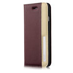 Чехол Aston Martin Luxury Folio case для Apple iPhone 6S (коричневый/бежевый, кожаный)