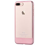 Чехол Vouni Sleek case для Apple iPhone 7 plus (розово-золотистый, пластиковый)