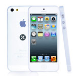 Чехол Dexim AOU Fashion для Apple iPhone 5 (белый, гелевый)
