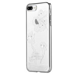 Чехол Comma Crystal Flora 360 для Apple iPhone 7 plus (серебристый, пластиковый)
