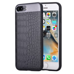 Чехол Comma Croco 2 Leather case для Apple iPhone 7 plus (черный, кожаный)