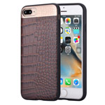 Чехол Comma Croco 2 Leather case для Apple iPhone 7 plus (коричневый, кожаный)