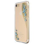 Чехол Vouni Lyre case для Apple iPhone 7 (Blue Flowers, пластиковый)