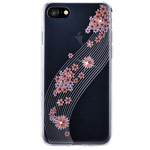 Чехол Vouni Lyre case для Apple iPhone 7 (Pink Flowers, пластиковый)