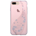 Чехол Vouni Lyre case для Apple iPhone 7 plus (White Flowers, пластиковый)