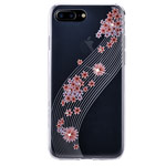 Чехол Vouni Lyre case для Apple iPhone 7 plus (Pink Flowers, пластиковый)