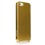 Чехол Odoyo Slim Edge Glitter Case для Apple iPhone 5 (золотистый, пластиковый)