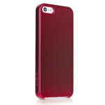 Чехол Odoyo Slim Edge Glitter Case для Apple iPhone 5 (красный, пластиковый)