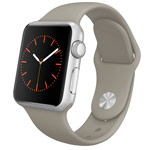 Ремешок для часов Synapse Sport Band для Apple Watch (42 мм, серо-бежевый, силиконовый)