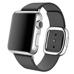 Ремешок для часов Synapse Modern Buckle для Apple Watch (38 мм, черный, кожаный)