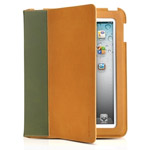 Чехол Odoyo SlimCoat Soft Folio Case для Apple iPad 2/new iPad (зеленый/бежевый, кожанный)