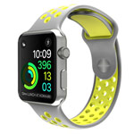 Ремешок для часов Synapse Sport Dotted Band для Apple Watch (42 мм, серый/зеленый, силиконовый)