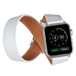 Ремешок для часов Kakapi Double Tour Band для Apple Watch (42 мм, белый, кожаный)