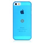 Чехол Dexim Mi & Fashion Case для Apple iPhone 5 (голубой, пластиковый)