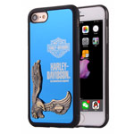 Чехол Harley Davidson An American Legend для Apple iPhone 7 (синий, металлический)