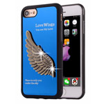 Чехол Harley Davidson Love Wings для Apple iPhone 7 (синий, металлический)