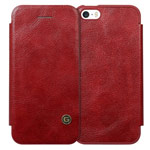 Чехол G-Case Business Series для Apple iPhone SE (красный, кожаный)