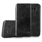 Чехол G-Case Business Series для Samsung Galaxy S8 (черный, кожаный)