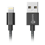 USB-кабель Seedoo Binding Series (Lightning, черный, 1 м, MFi)