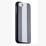 Чехол Momax iCase MX для Apple iPhone 5 (черный/белый, пластиковый)
