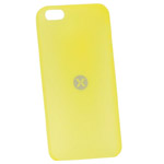 Чехол Dexim AOU Fashion для Apple iPhone 5 (желтый, гелевый)