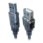 USB-удлинитель Monster Extension Cable универсальный (USB AM-AF, USB 2.0, 3 метра, черный)
