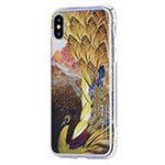 Чехол Vouni Mirror Flower для Apple iPhone X (золотистый, гелевый)