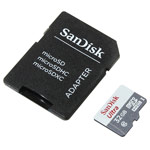 Флеш-карта SanDisk microSDHC (32Gb, microSD, Class 10 U1, SD-адаптер)