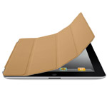 Чехол Apple iPad 2 Smart Cover кожанный (бежевый)