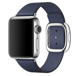 Ремешок для часов Synapse Modern Buckle для Apple Watch (38 мм, темно-синий, кожаный)