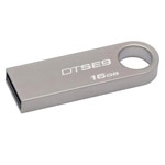 Флеш-карта Kingston DataTraveler SE9 (16Gb, USB 2.0, серебристая)