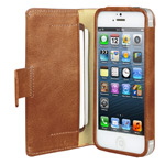 Чехол Vetti Craft Lusso Case для Apple iPhone 5 (коричневый, кожанный)