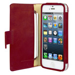 Чехол Vetti Craft Lusso Case для Apple iPhone 5 (красный, кожанный)