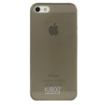 Чехол Kuboq Ultra Thin Light Series для Apple iPhone 5 (серый полупрозрачный, гелевый)