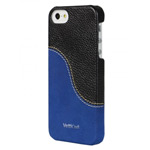 Чехол Vetti Craft SnapCover Case для Apple iPhone 5 (черный/синий, кожанный)