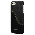 Чехол Vetti Craft SnapCover Case для Apple iPhone 5 (черный, кожанный)